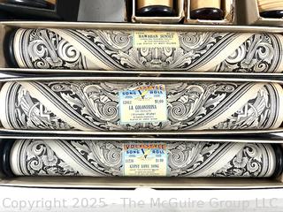 Grouping of assorted Player Piano Music Rolls