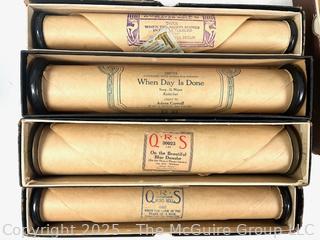 Grouping of assorted Player Piano Music Rolls