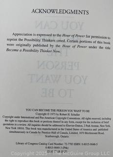 1973 Robert Schuller YOU CAN BECOME THE PERSON YOU WANT TO BE 1st Edition (multiple copies)