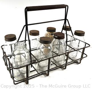 Wire Dairy Milk Bottle Carrier