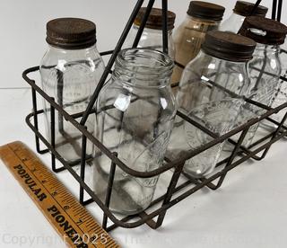 Wire Dairy Milk Bottle Carrier