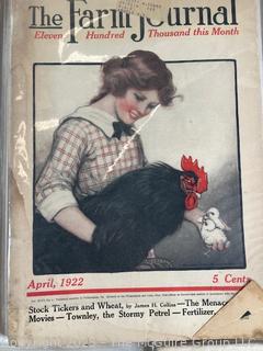 Eight (8) copies of The Farm Journal from 1922