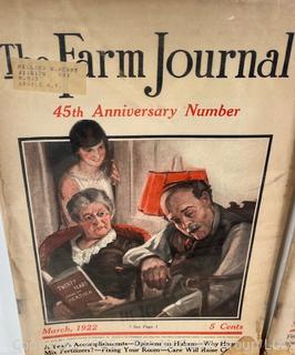 Eight (8) copies of The Farm Journal from 1922