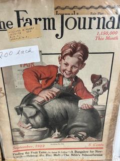 Eight (8) copies of The Farm Journal from 1922