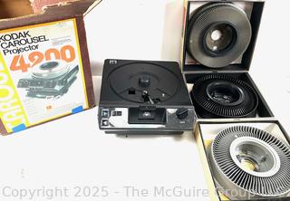 Kodak Carousel 4000 Slide projector and trays
