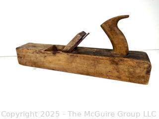 15"L Antique wooden flat planer