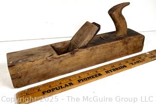 15"L Antique wooden flat planer