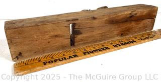15"L Antique wooden flat planer