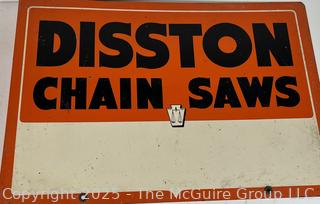 DISSTON CHAIN SAW advertising sign