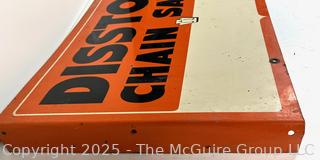 DISSTON CHAIN SAW advertising sign