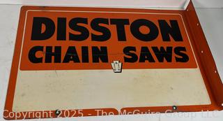 DISSTON CHAIN SAW advertising sign