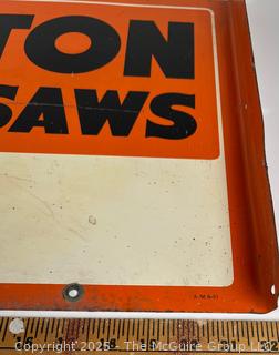 DISSTON CHAIN SAW advertising sign