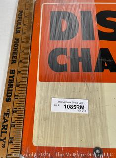 DISSTON CHAIN SAW advertising sign