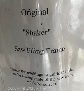 Shaker Primitive Saw Filing Frame