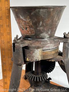 1848 Antique O. C. Harris Grain Grinder 