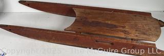 9x32" Antique wood sled