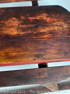 Victorian Era Child's Sled marked Bonesteel, Troy, NY (owner?)