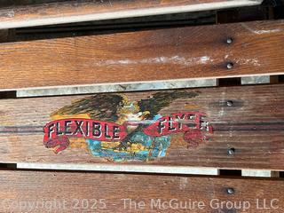 Vintage Wood Flexible Flyer Snow Sled 