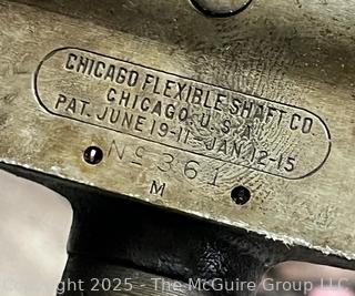 Antique Stewart No 1 Clipper Flexible Shaft Crank Motor On Stand