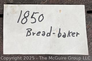 1850's round loaf bread baking form