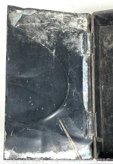 Farmhouse Folk Art Toleware Money Box 