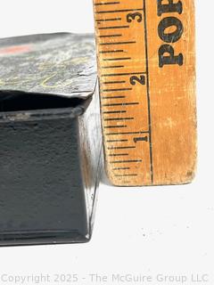 Farmhouse Folk Art Toleware Money Box 