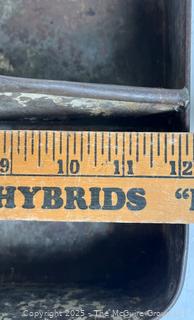 Segmented Tin Benchtop Container w/ Handle.  