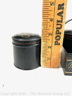 Farmhouse Toleware Spice Tin Box with 6 Spice Tins