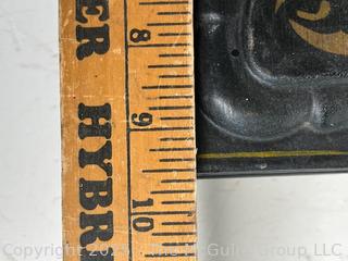 Toleware Tin Covered Container w/ Handle
