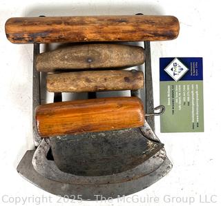 Four (4) Antique hand chopper blades