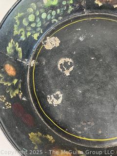 14" Tole metal tray