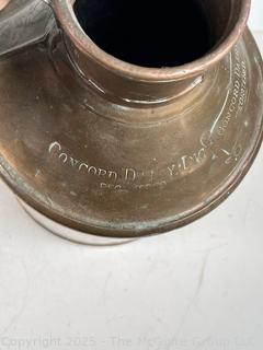 Copper Milk Can Historically Used for Transporting Milk.  