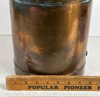 Copper Milk Can Historically Used for Transporting Milk.  
