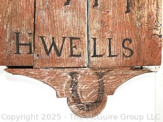 1853 Blacksmith's hanging sign.