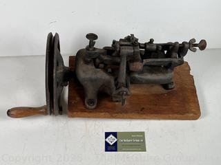 Antique Mechanical Band Saw Blade Setter