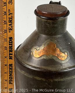 Brass Placque "Boston Dairy Co."