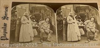 Victorian era stereo viewer and cards