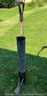 Antique manual corn seeder