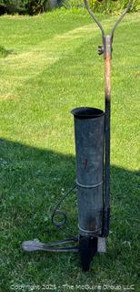 Antique manual corn seeder