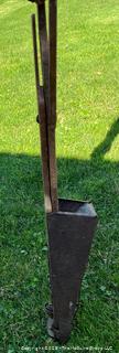 Antique manual corn seeder