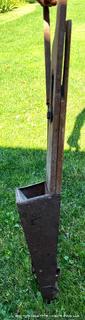 Antique manual corn seeder