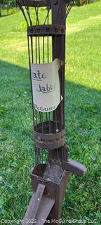 Antique manual corn seeder