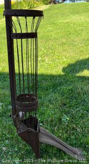 Antique manual corn seeder