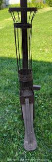 Antique manual corn seeder