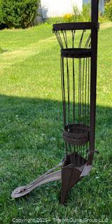 Antique manual corn seeder