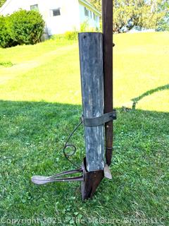 Antique manual corn seeder