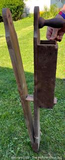 Antique manual corn seeder