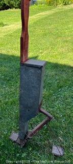 Antique manual corn seeder