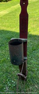 Antique manual corn seeder