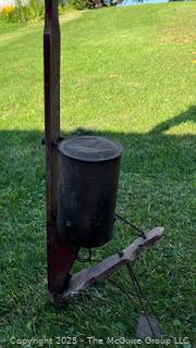 Antique manual corn seeder